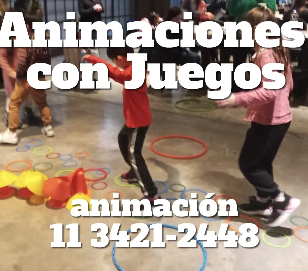 JUEGOS CON ANIMADOR DE FIESTA DE CUMPLE INFANTIL A DOMICILIO