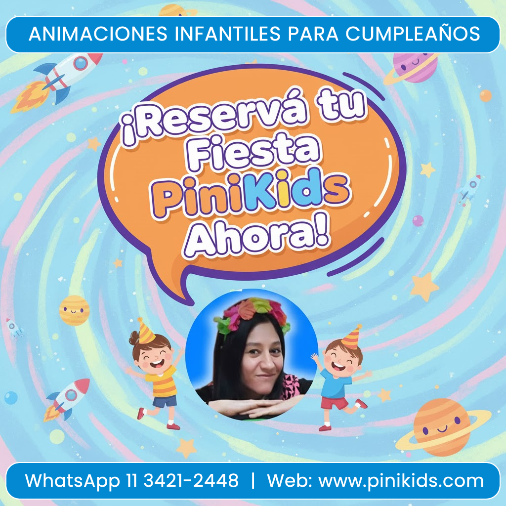 RESERVA ANIMACIONES INFANTILES A DOMICILIO EN CABA